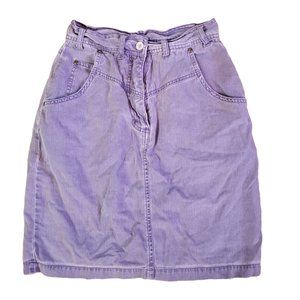Styles To Go 6 Purple Jean Denim‎ High Waist Mini Skirt Barbiecore Kidcore 80s